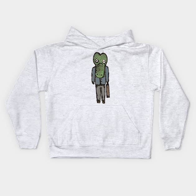 Mr. Crocodile Kids Hoodie by Aux_Design